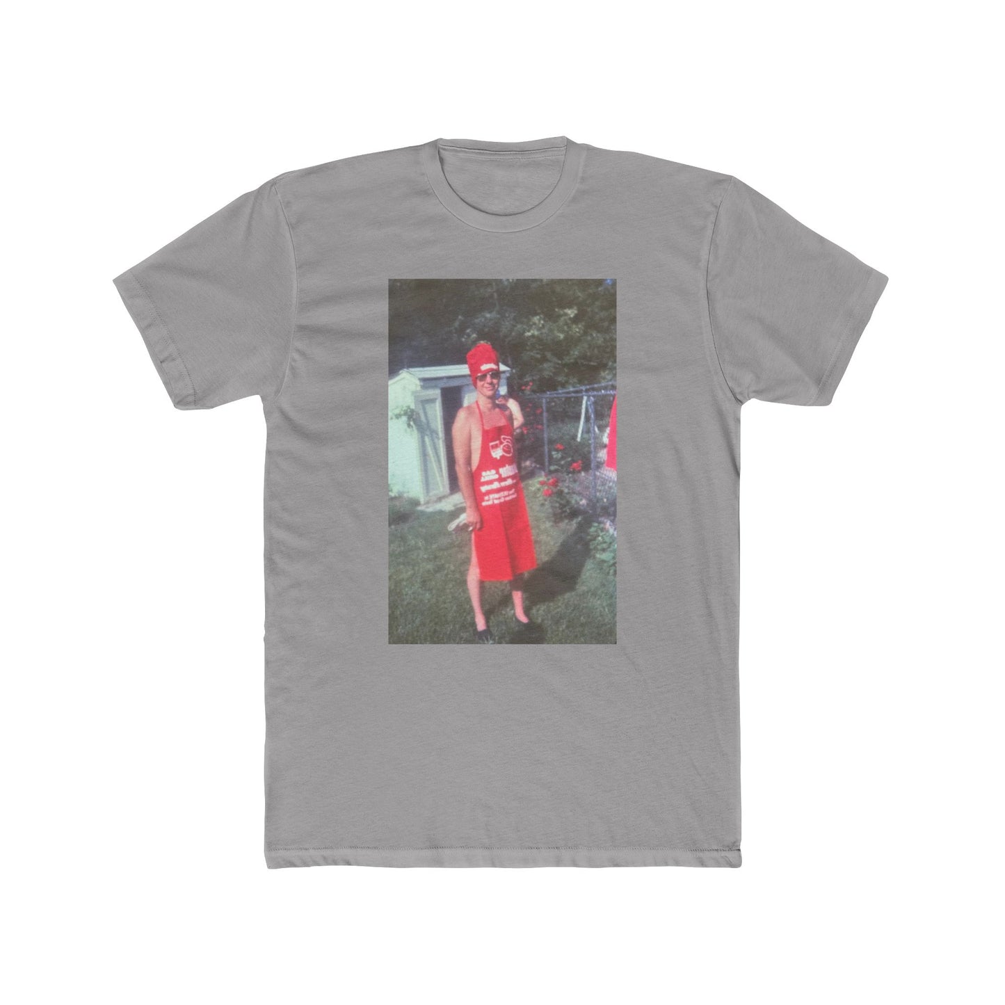 Bbq T-shirt chef vintage cookout retro Men's Cotton Crew Tee