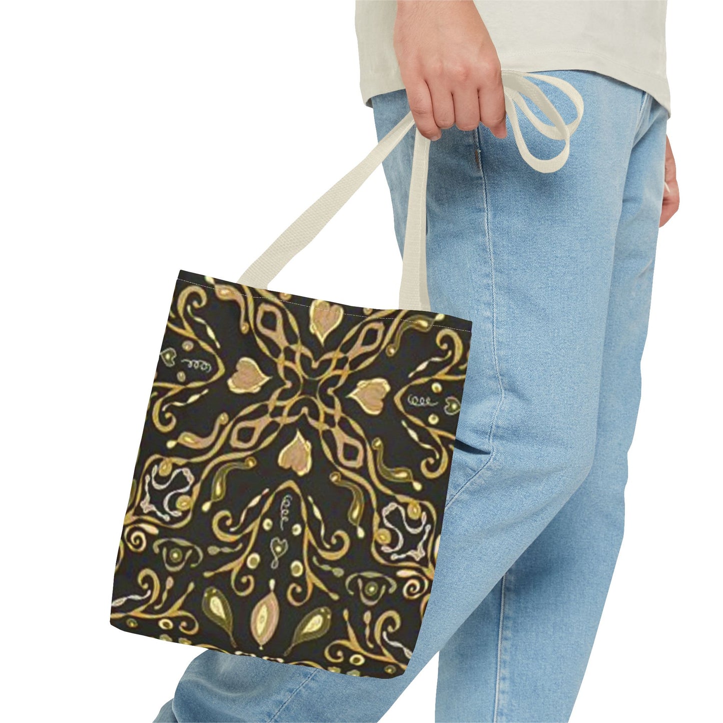 Gold Modern Design BRAND NEW Tote Bag (AOP)