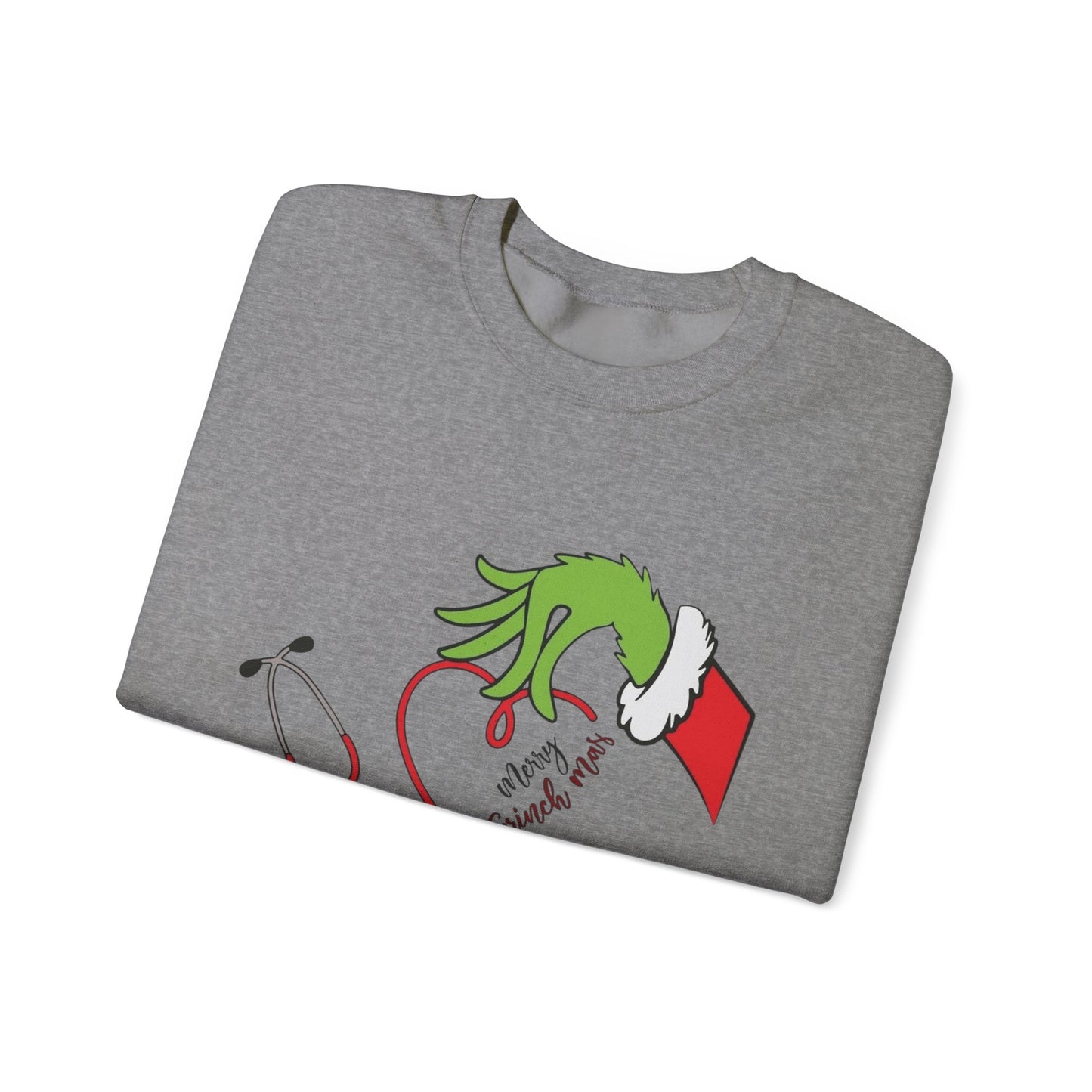 The Grinch Graphic Nurse Doctor Sweater NEW Heavy Blend™ Crewneck Sweatshirt