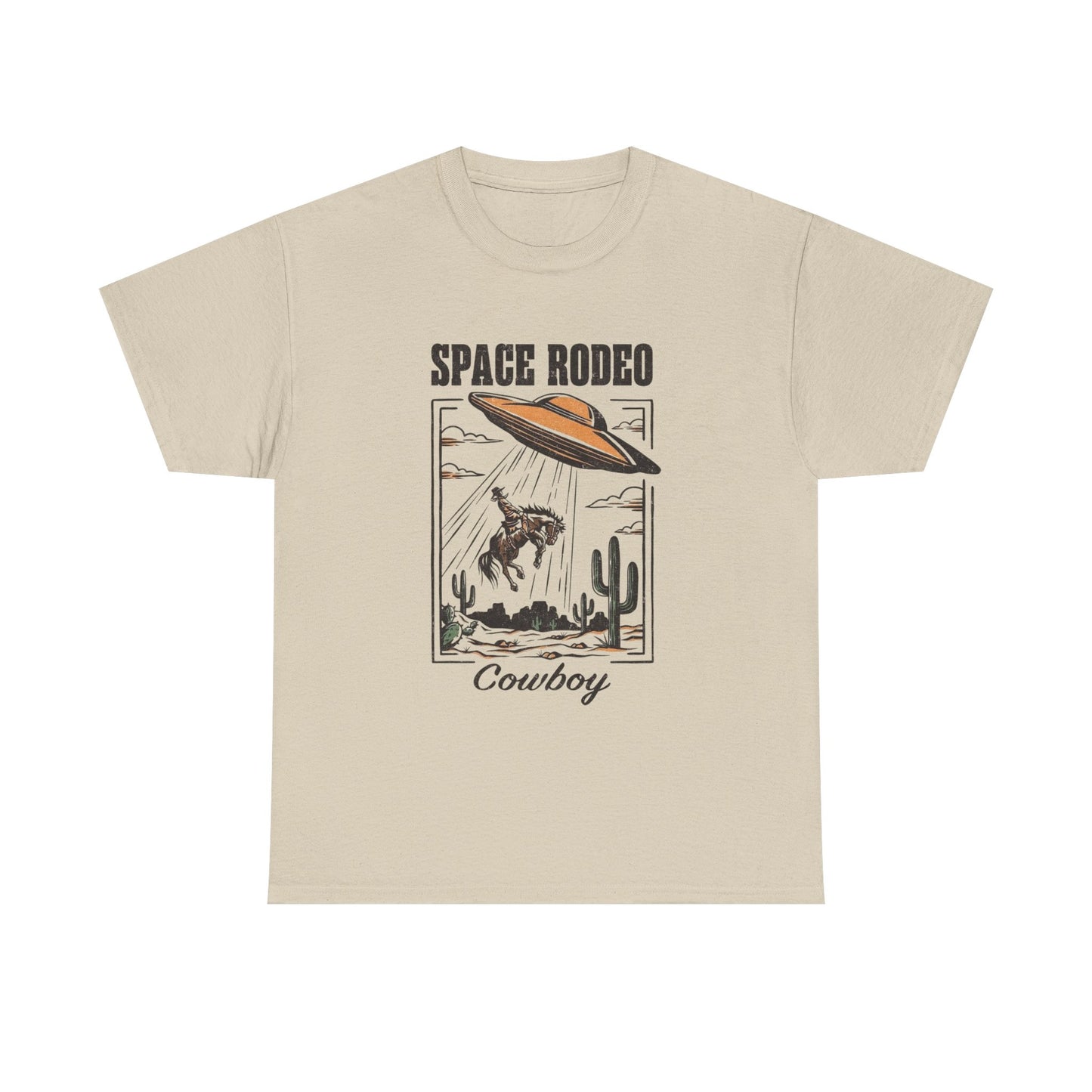 Space Rodeo Cowboy Graphic T Shirt Unisex Heavy Cotton Tee