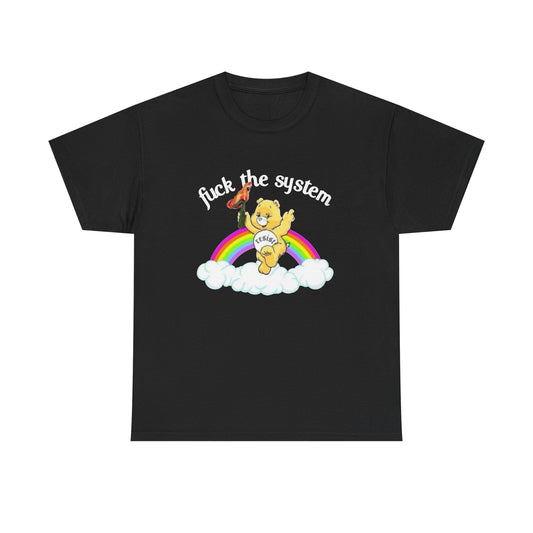 Resist The System Graphic T Shirt NEW Unisex Heavy Cotton Tee