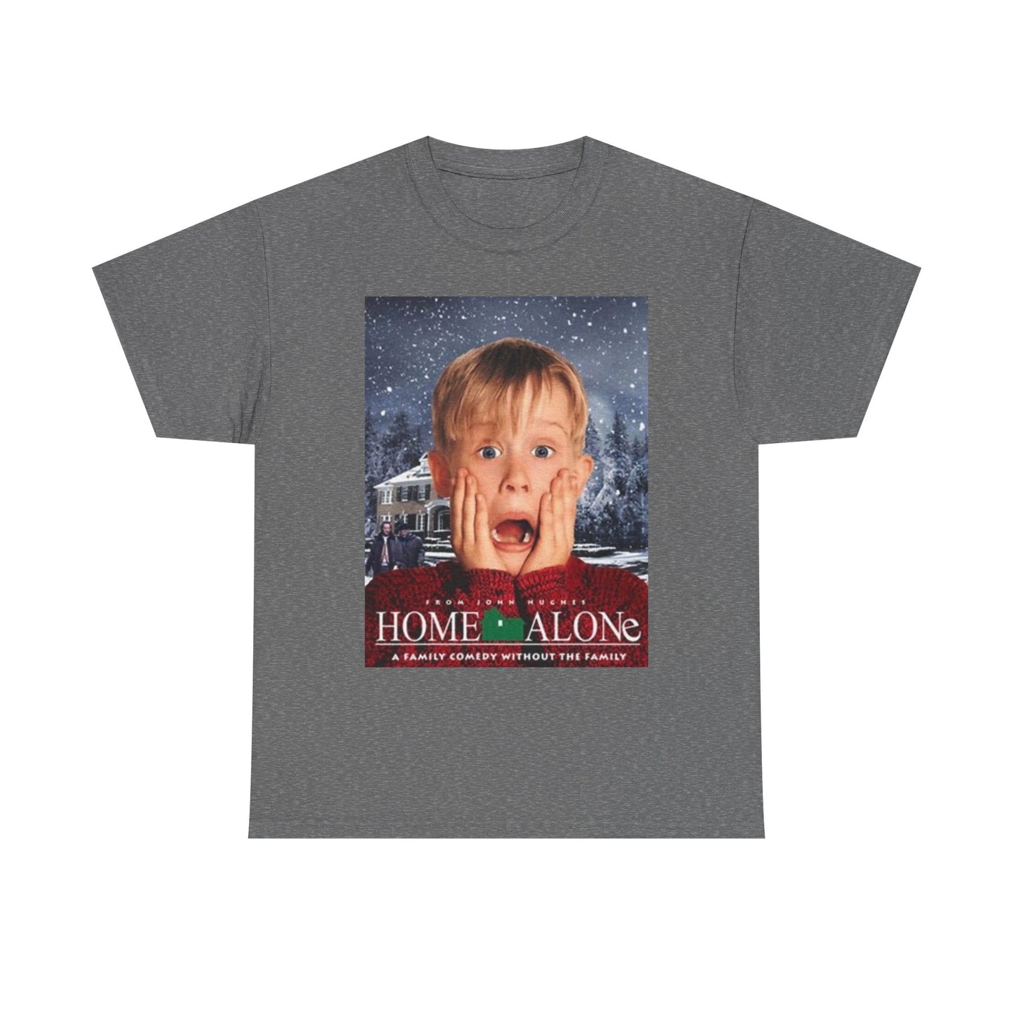 Home Alone T Shirt Vintage Movie Art Christmas Gift Unisex Heavy Cotton Tee