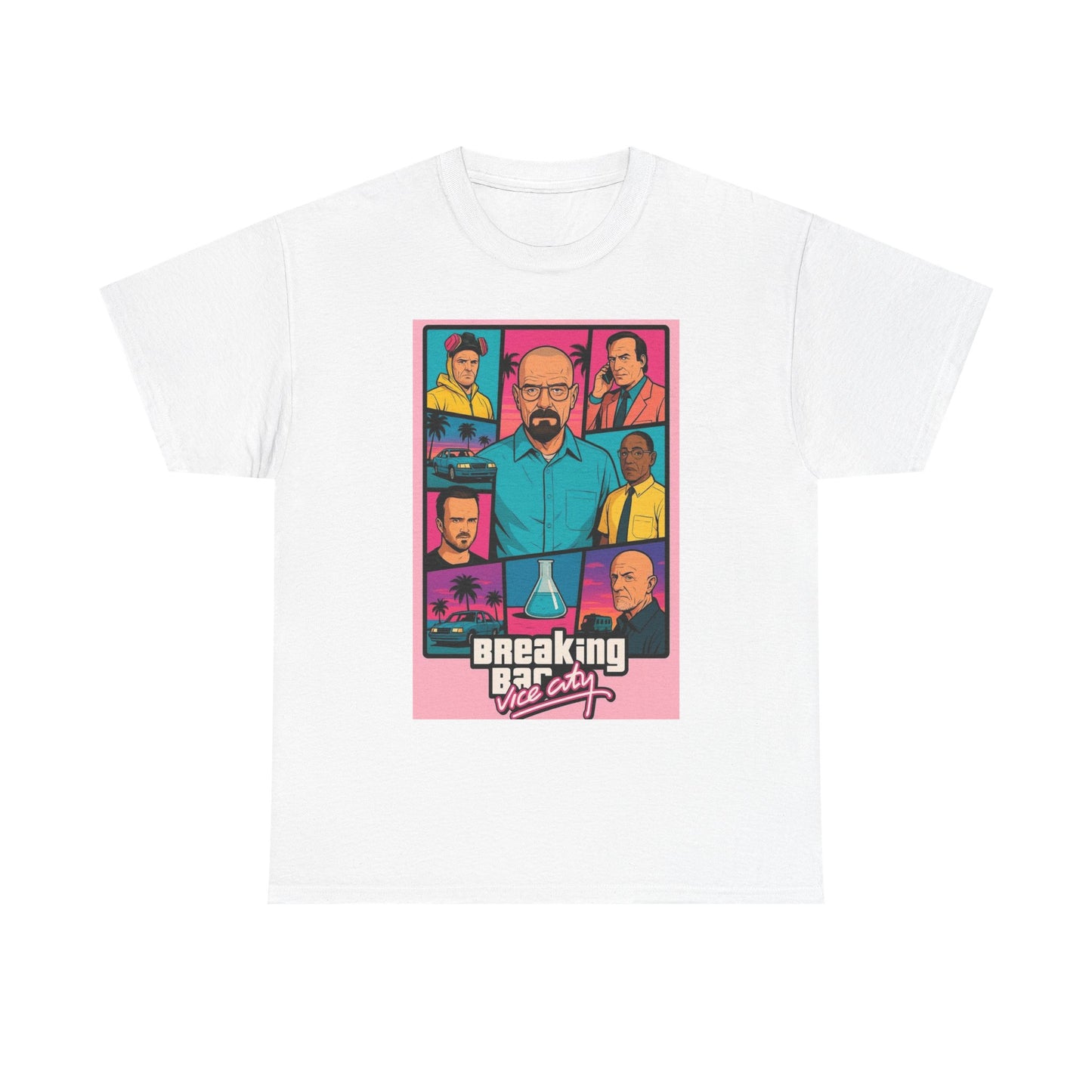 Vice City Breaking Bad Retro Graphic T Shirt NEW ADULT Tee