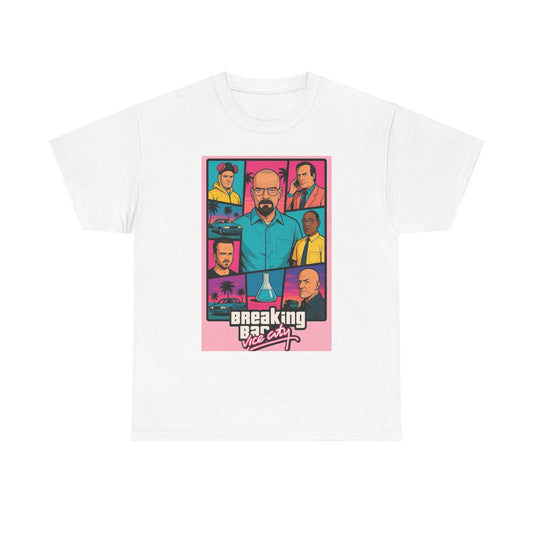 Vice City Breaking Bad Retro Graphic T Shirt NEW ADULT Tee