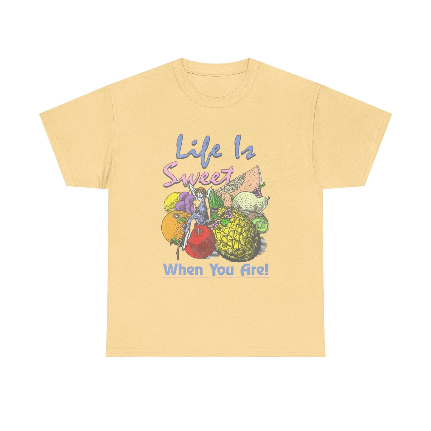 Life Is Sweet When You Are Graphic T-Shirt Cotton Tee New Gift Vintage