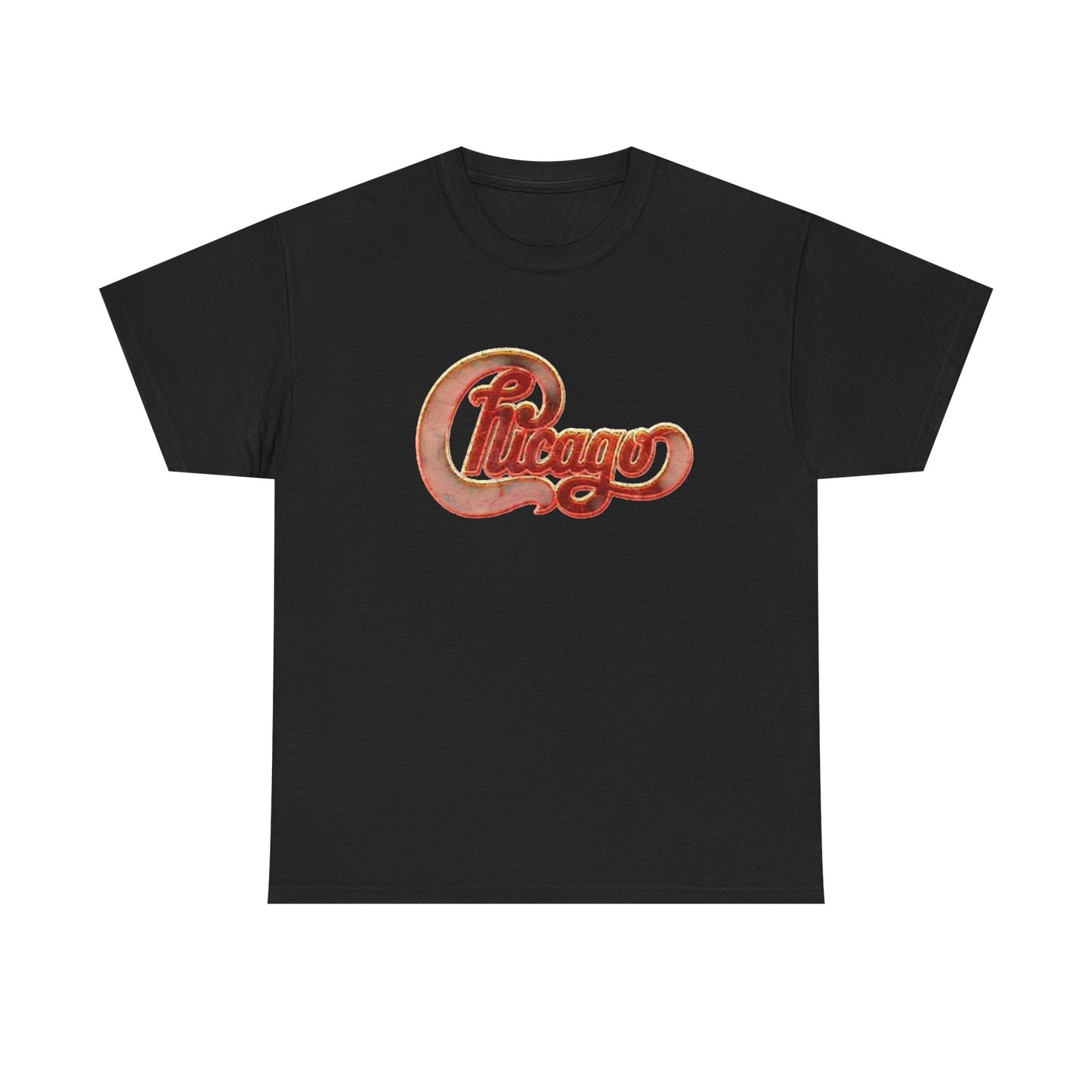 Chicago Graphic T Shirt Vintage Rock Merch Retro Unisex Heavy Cotton Tee