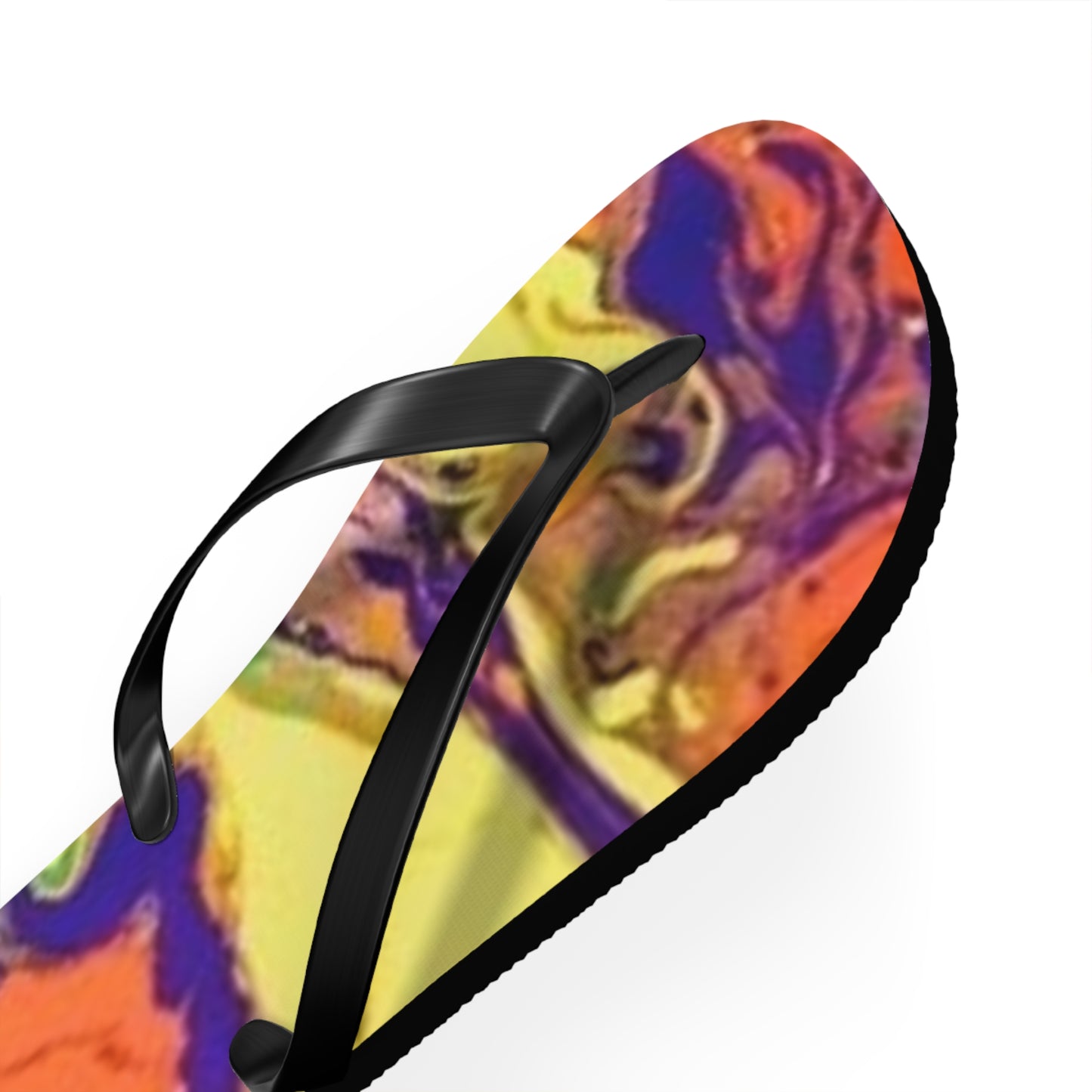 Orange And Yellow Flip Flops, Sandals Slides, Summer Footwear, Brand New