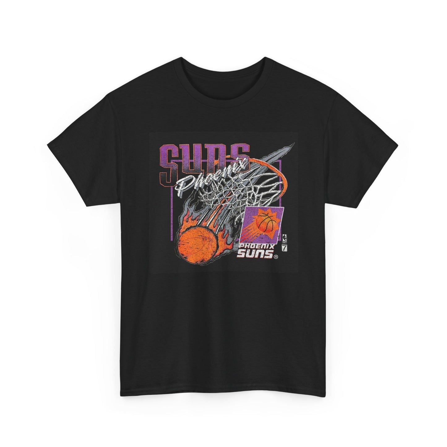 Phoenix Suns Graphic T Shirt Vintage Retro Basketball Unisex Heavy Cotton Tee