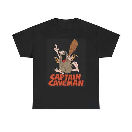 Captain Caveman Vintage Graphic T Shirt Cotton Tee Apparel New