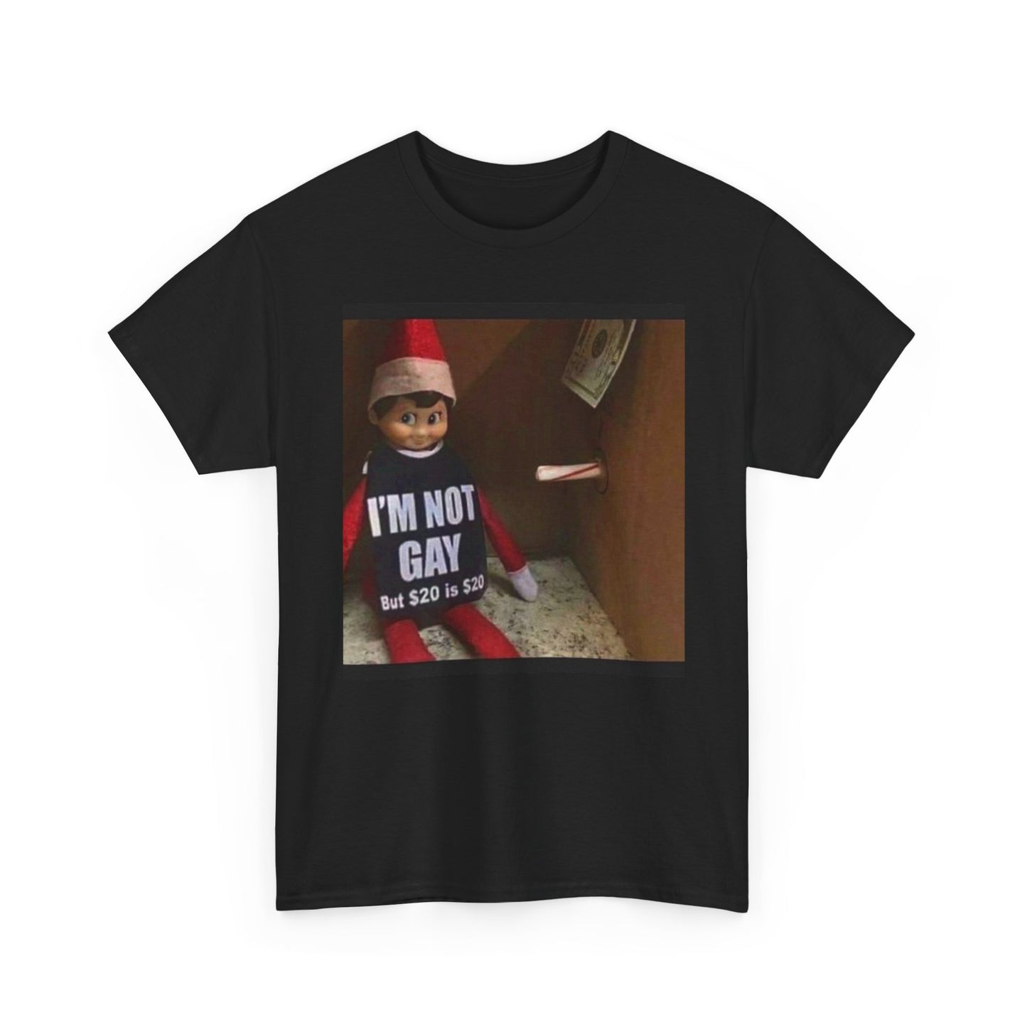 I'm Not Gay Christmas Hilarious Jokes Graphic T Shirt NEW ADULT TEE VINTAGE