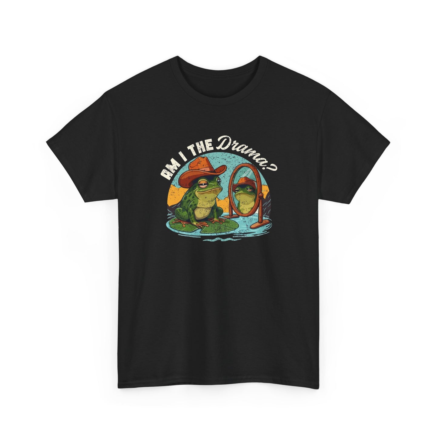 Am I The Drama Funny Frogs Graphic T Shirt NEW Cotton Tee Gift