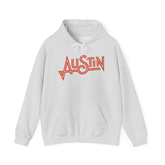 Austin Texas Retro Graphic Hoodie Unisex Heavy Blend™ Hooded Sweatshirt