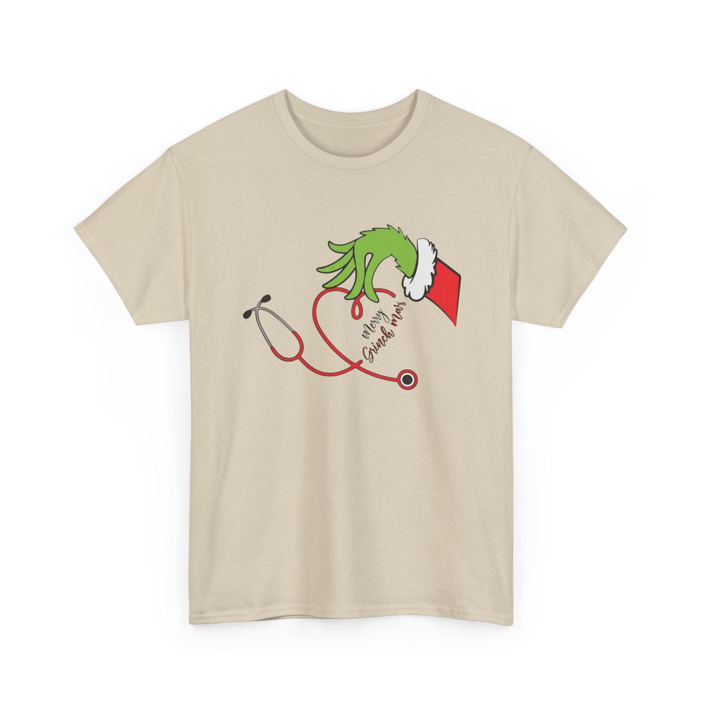 Grinch Doctor Nurse Graphic T Shirt NEW Unisex Heavy Cotton Tee