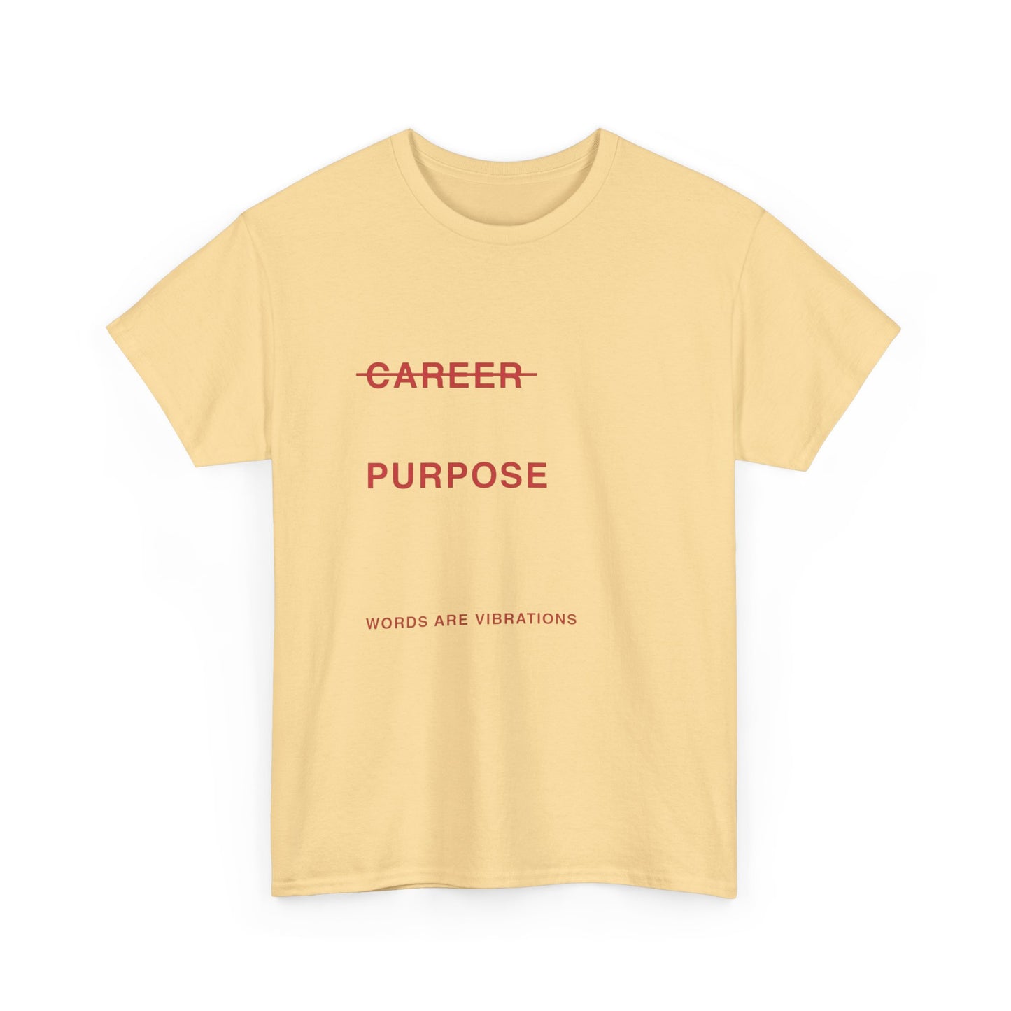Career Vs Purpose On Earth Graphic T Shirt Unisex Heavy Cotton Tee Gift Vintage