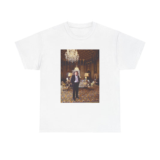 Donald Trump Tshirt Mar A Lago Florida Beach Retro Photo Unisex Heavy Cotton Tee