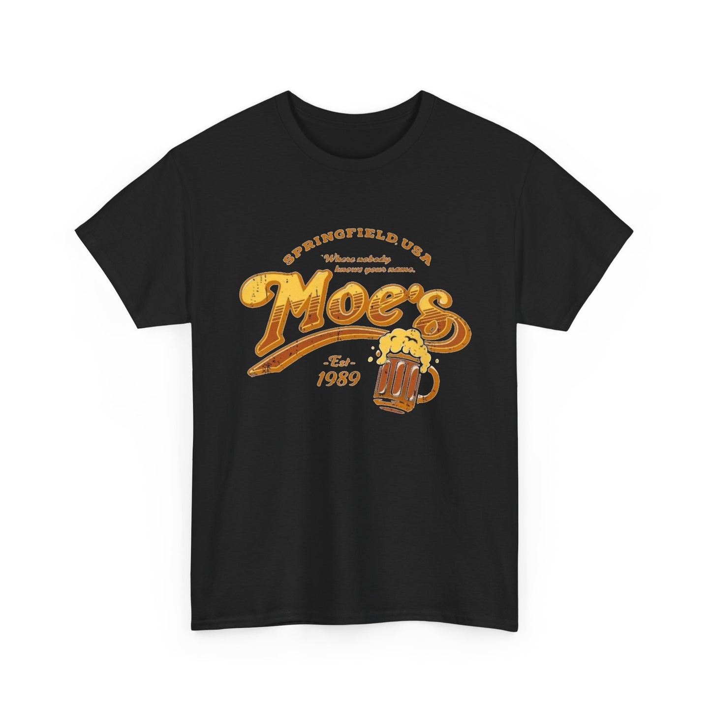 Moes Bar Springfield Graphic T Shirt NEW Vintage Unisex Heavy Cotton Tee