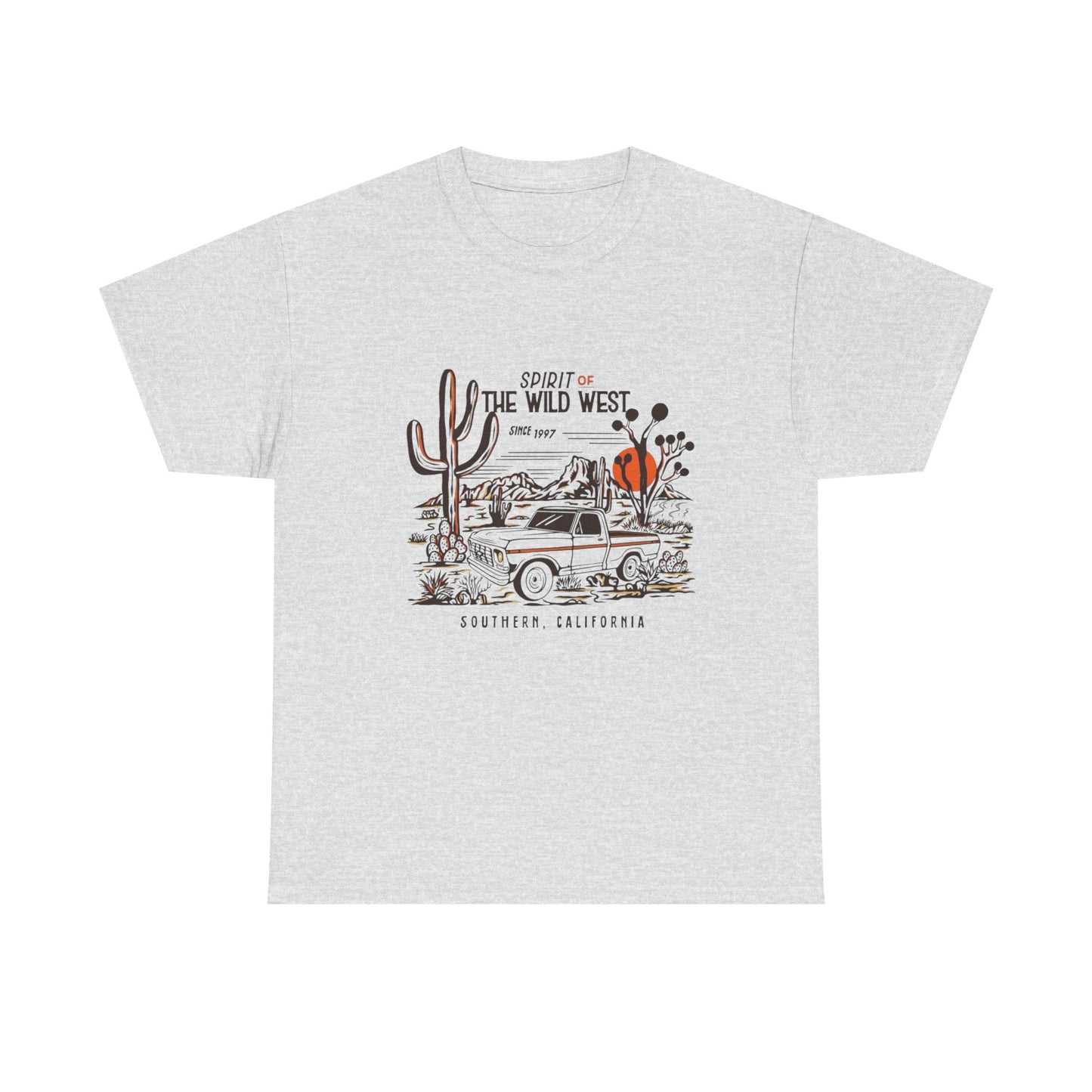 Spirit Of The Wild West Graphic T Shirt Unisex Heavy Cotton Tee