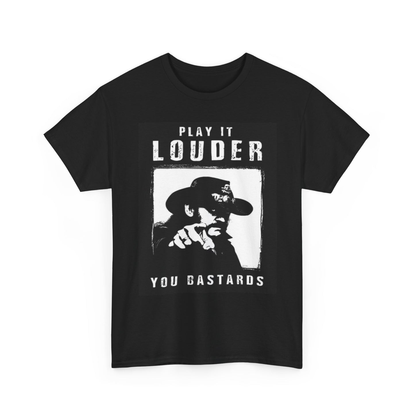 Motorhead Graphic T Shirt Play It Louder Vintage Unisex Heavy Cotton Tee