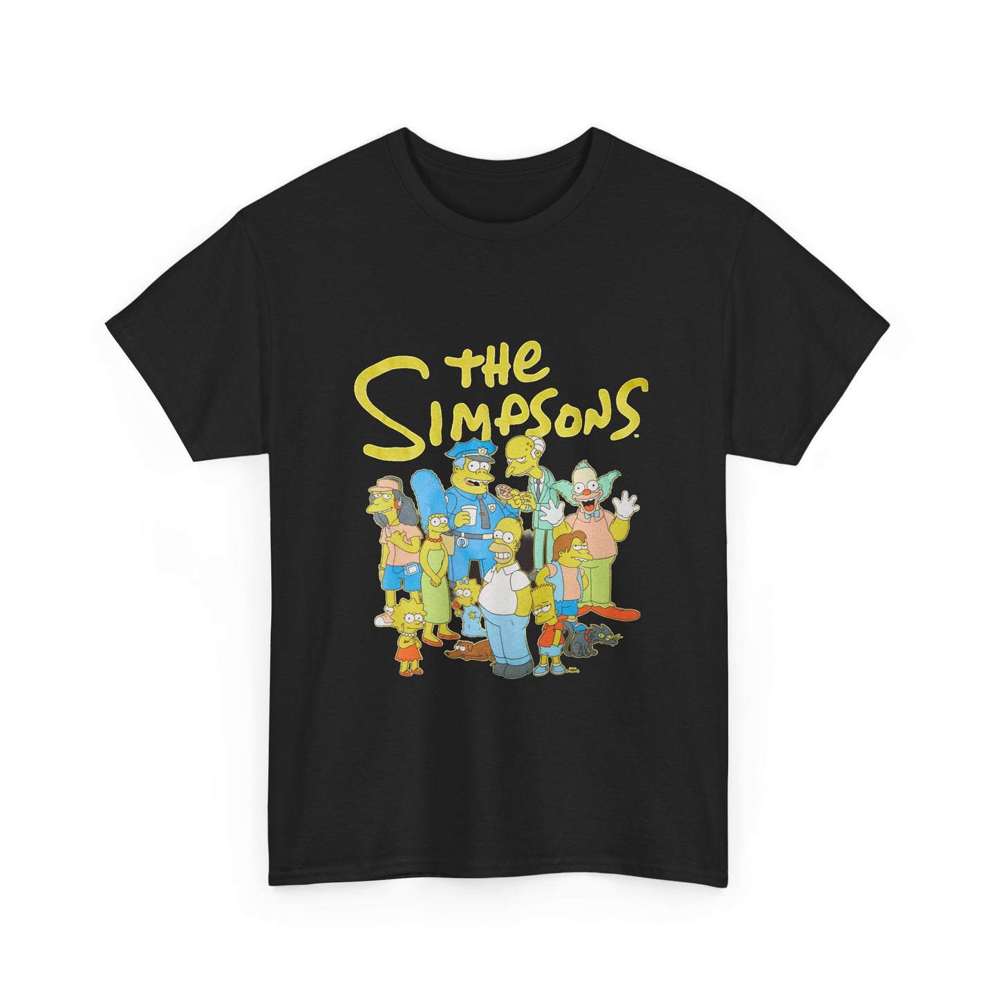The Simpsons T-shirt vintage retro art PlayStation graphic Heavy Cotton Tee