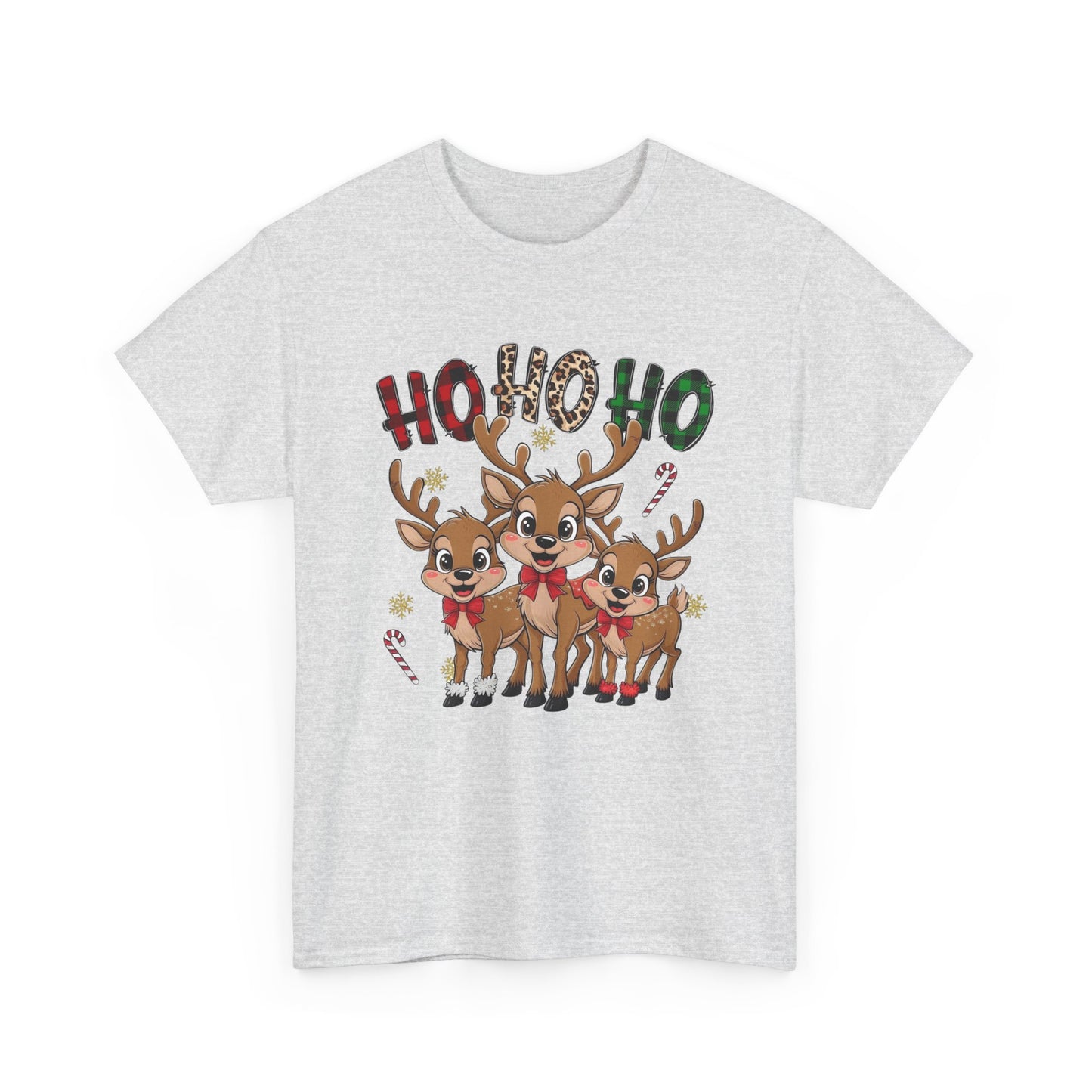 Ho Ho Ho Christmas Graphic T Shirt NEW Unisex Heavy Cotton Tee