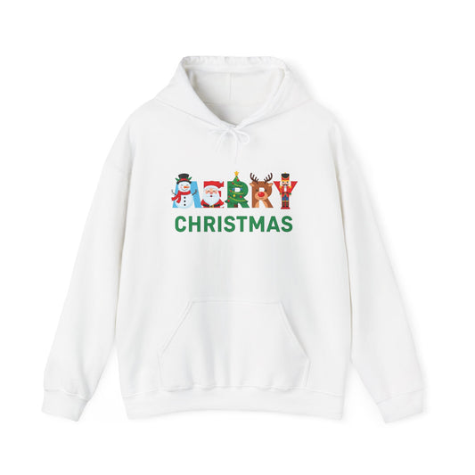 Merry Christmas Ornaments Graphic Hoodie Unisex Heavy Blend™ Hooded Sweatshirt