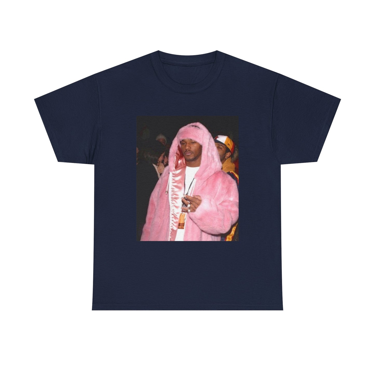 Camron diplomats T-shirt vintage pink fur coat graphic Rap Unisex Heavy Cotton