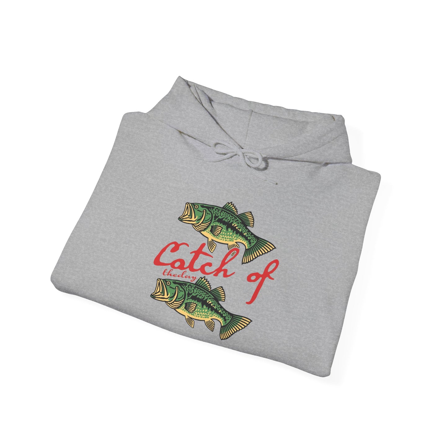 Catch Of The Day Fish Graphic Hoodie Heavy Blend Sweatshirt NEW