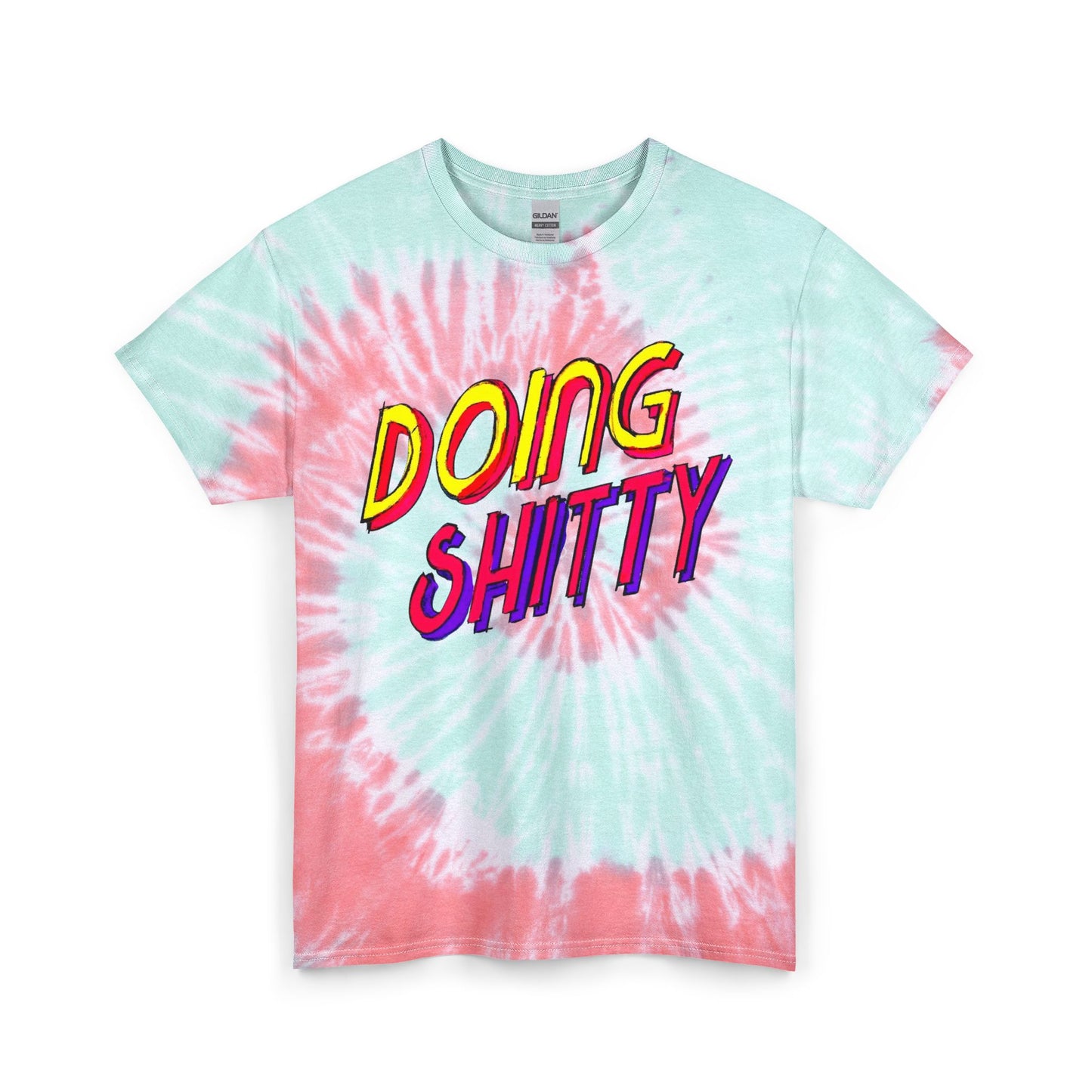 Doing Bad Graphic Funny T Shirt Unisex Tie Dye Cotton Tee