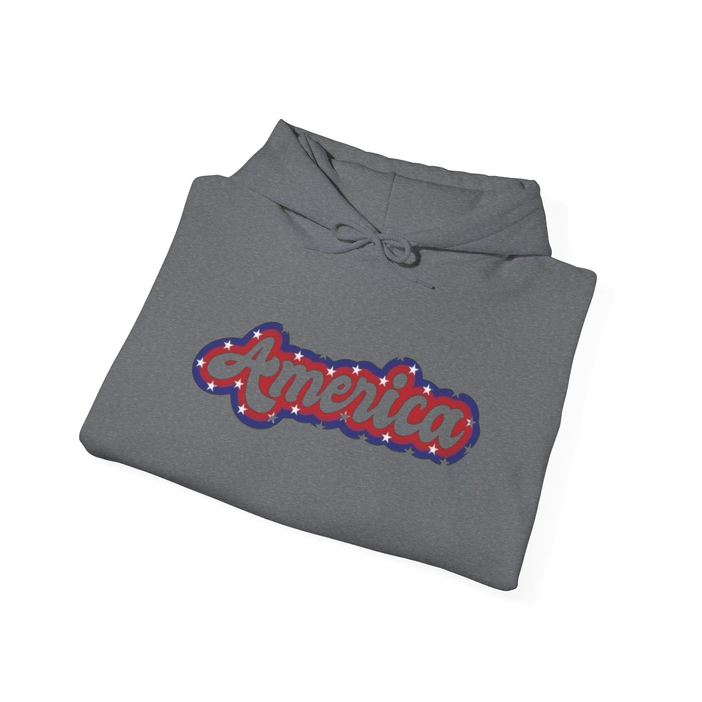 America Flag Retro USA Graphic Hoodie Unisex Heavy Blend™ Hooded Sweatshirt