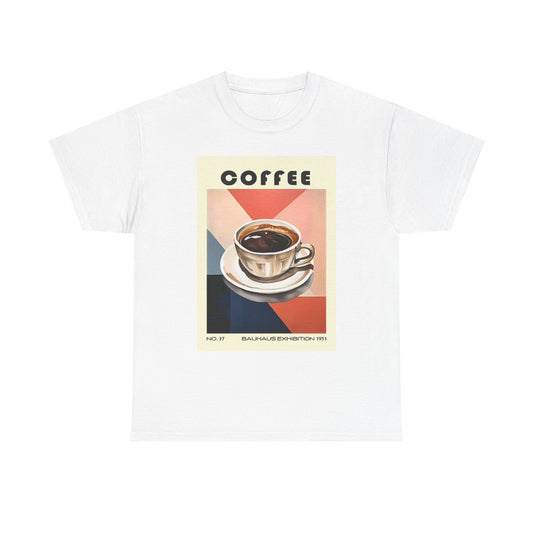 Coffee Graphic T Shirt Retro Poster Unisex Heavy Cotton Tee