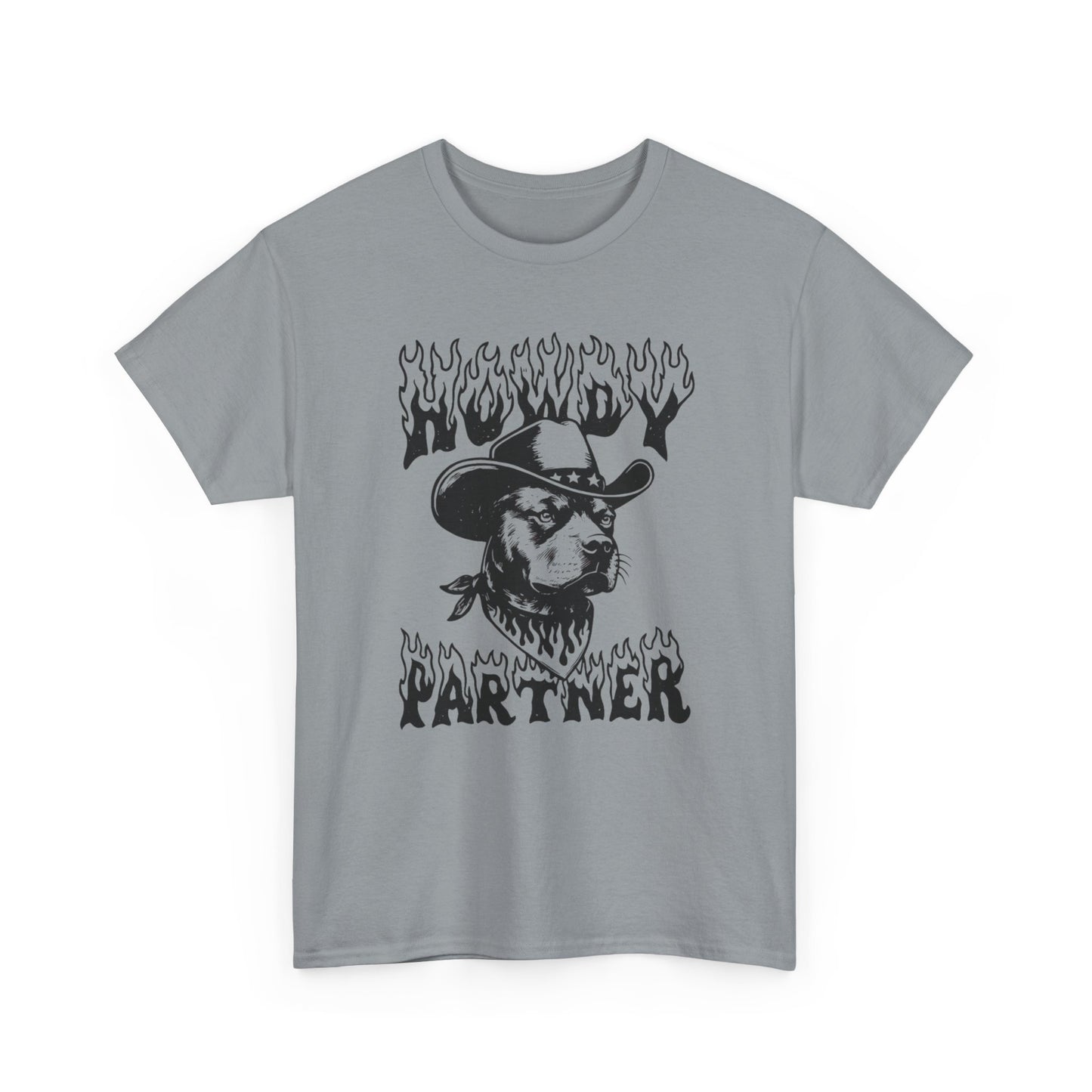 Howdy Partner Pit bull Graphic T Shirt NEW ADULT