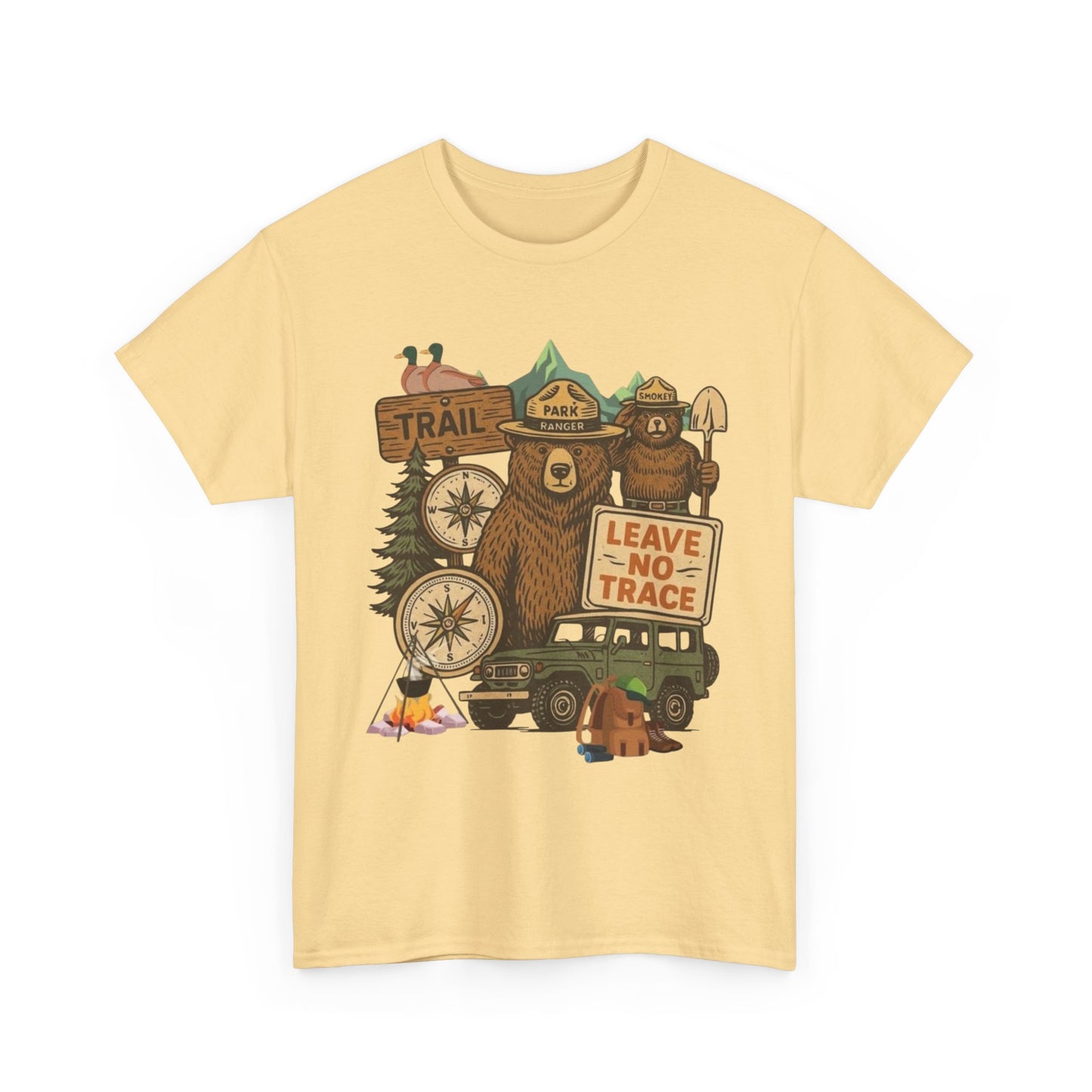Leave No Trace Camping Graphic T Shirt NEW Adult Tee