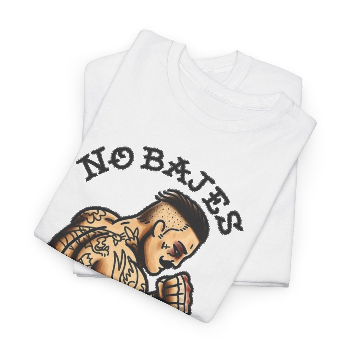 No Rules Luchador Tattoo Graphic T-Shirt Men's Tee