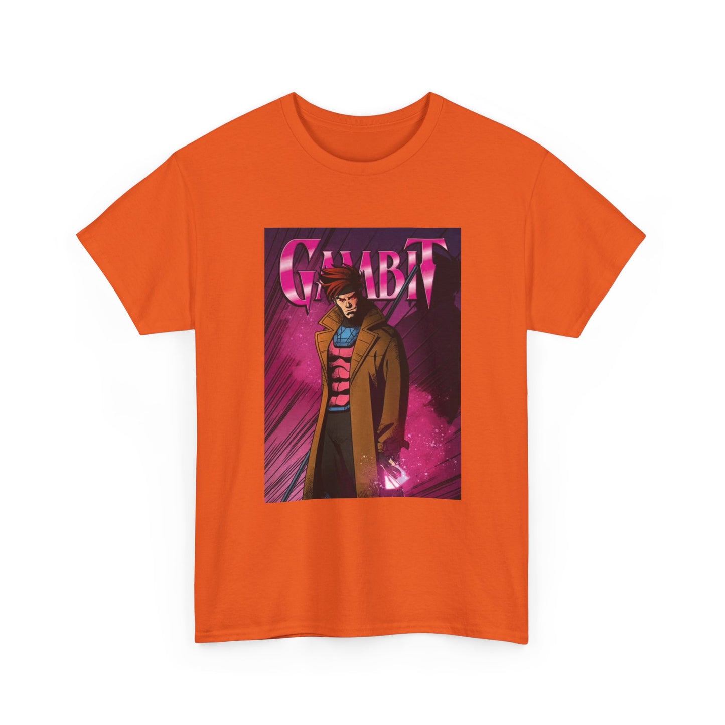Gambit Tshirt Vintage Anime Cartoon Graphic Neon Unisex Heavy Cotton Tee