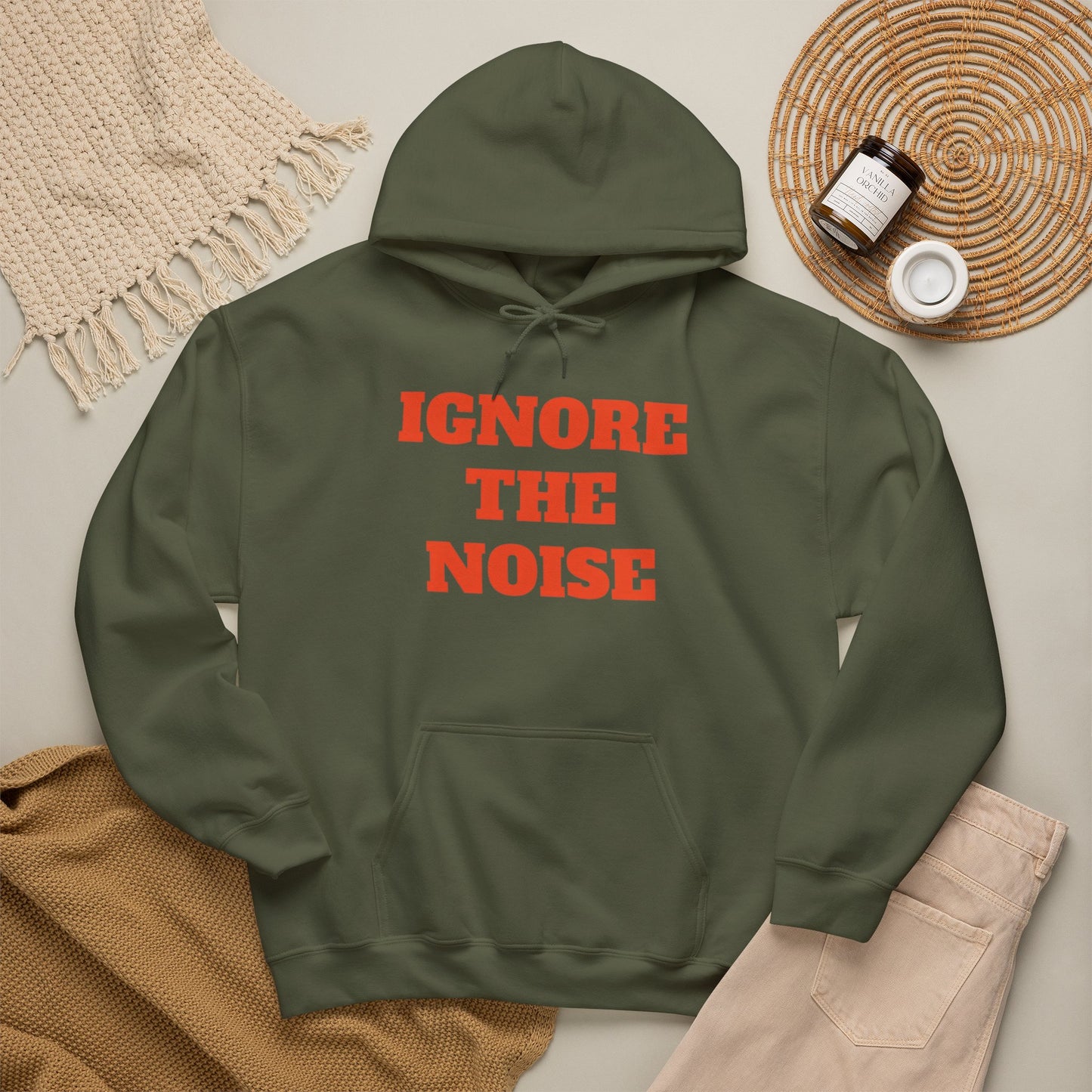 Ignore The Noise Graphic Hoodie Men's Heavy Blend™ Hooded Sweatshirt