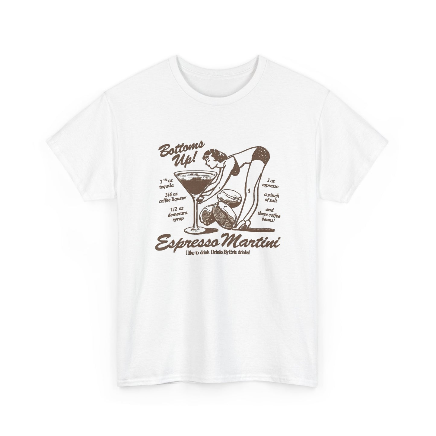 Espresso Martini Graphic T Shirt NEW Unisex Heavy Cotton Tee