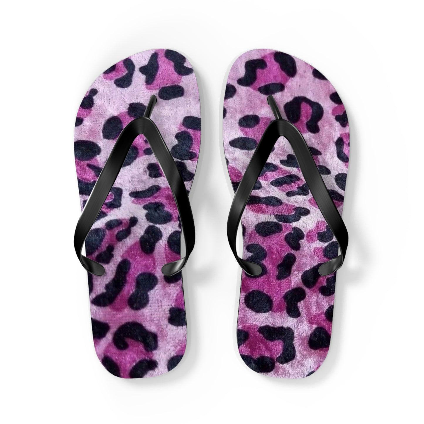 Pink Leopard Beach Sandals, Slides for Summer, Flip Flops, Water Resistant