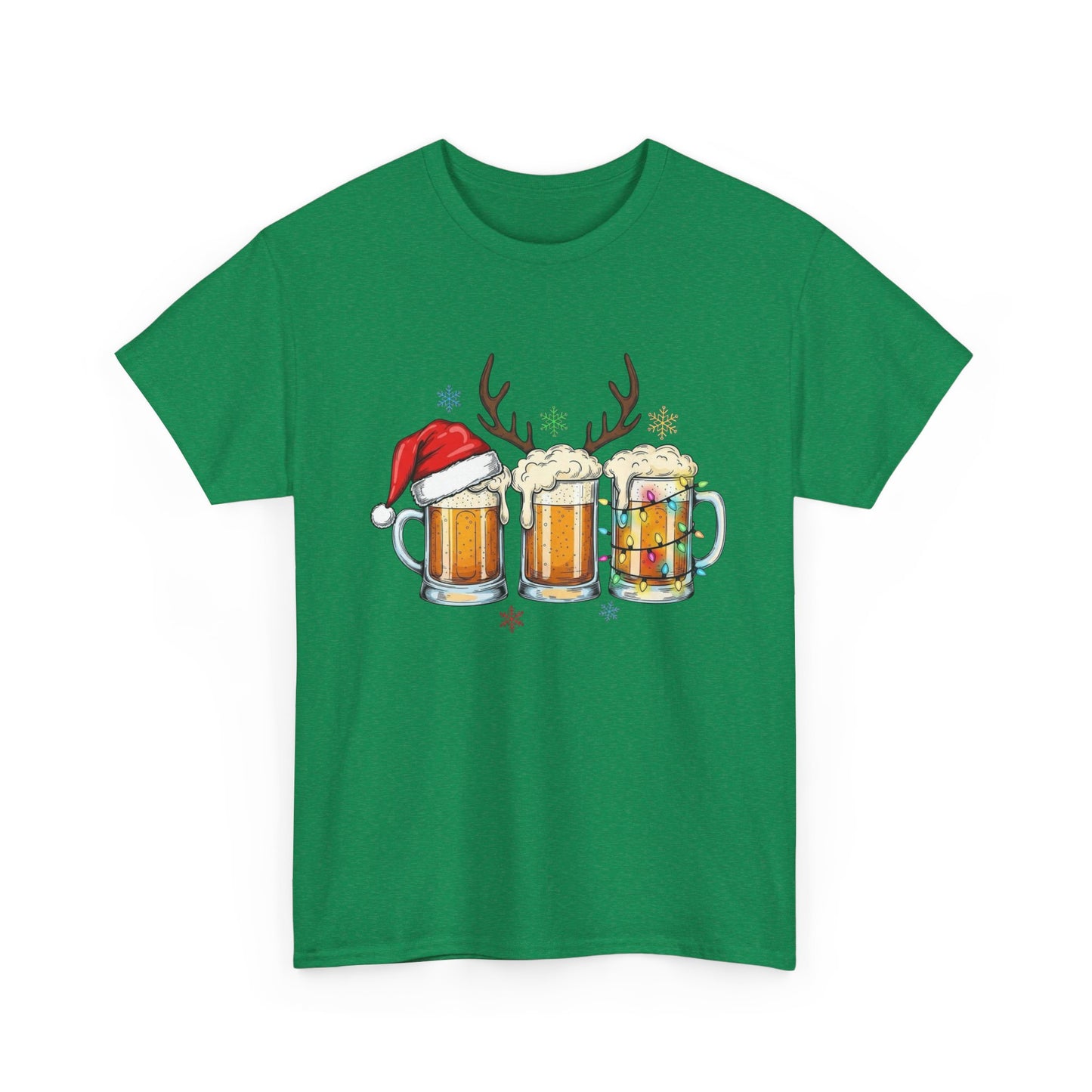 Christmas Beers Graphic T Shirt NEW ADULT