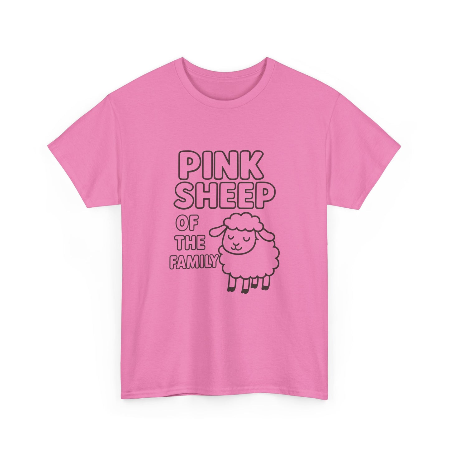 Pink Sheep Of The Family Graphic T Shirt NEW ADULT Heavy Cotton Tee