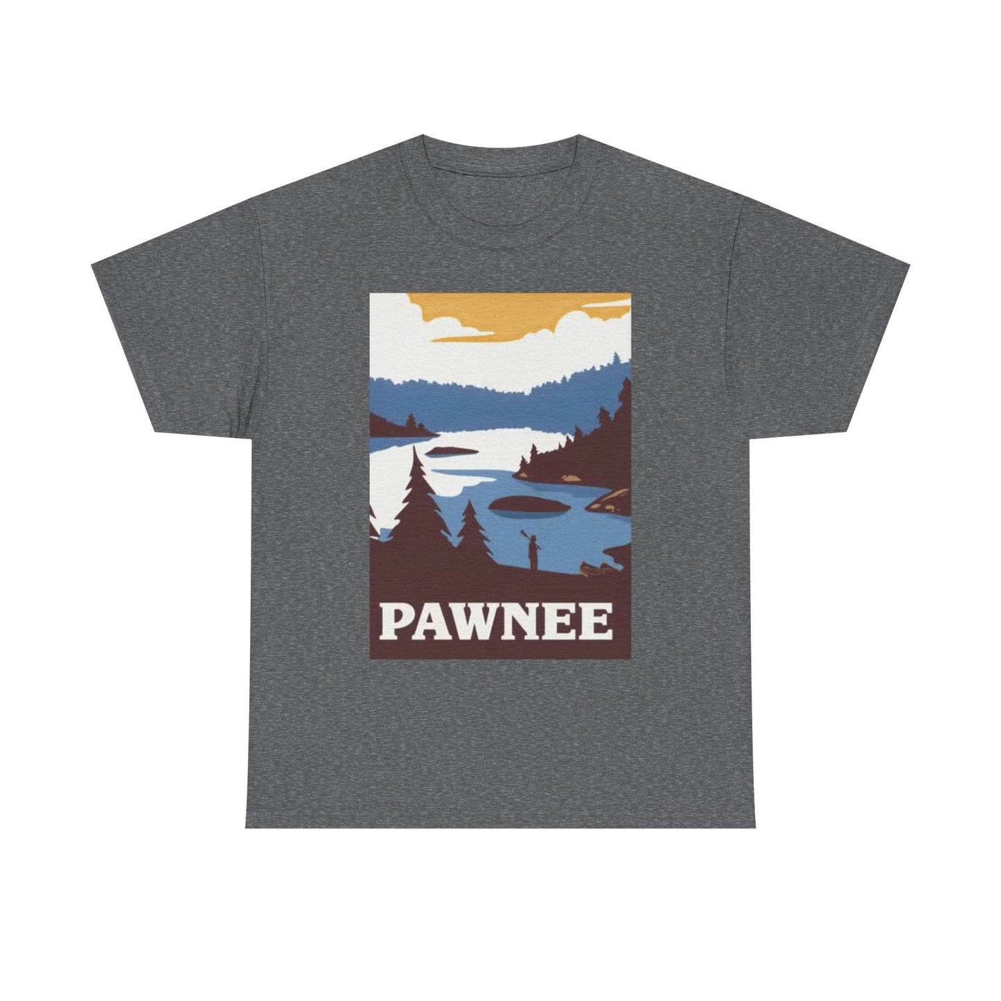 Pawnee Parks And Recreation T Shirt BRAND NEW Apparel Unisex Heavy Cotton Tee