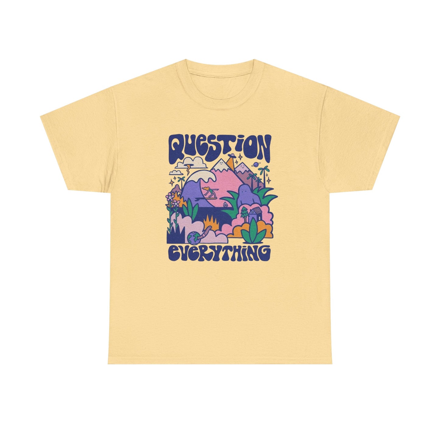 Question Everything Graphic T Shirt NEW ADULT Tee