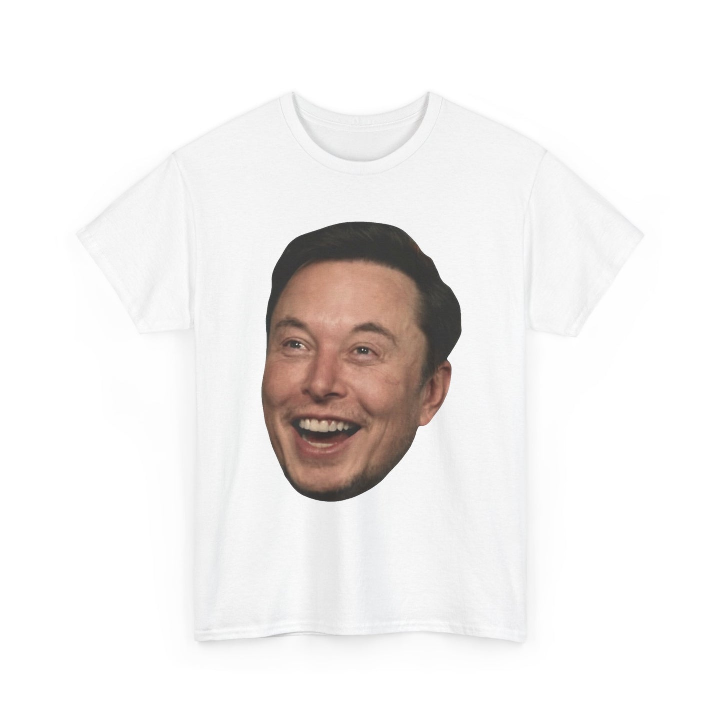 Elon Musk Graphic T Shirt Big Head Funny Poster Tesla Unisex Heavy Cotton Tee