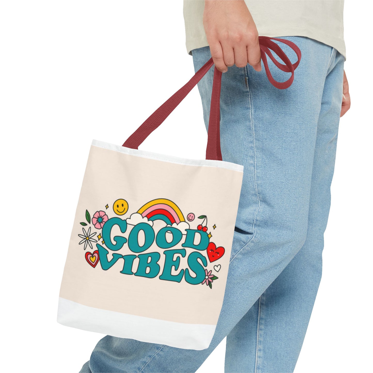 Good Vibes Beach Tropical Tote Bag (AOP)