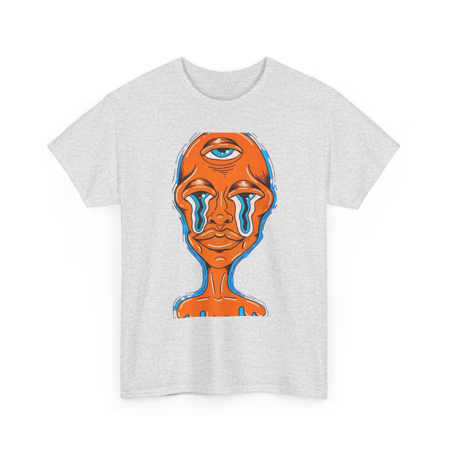Alien Trippy Vibes Mushrooms Graphic T-Shirt Comfy Cotton Tee Brand NEW