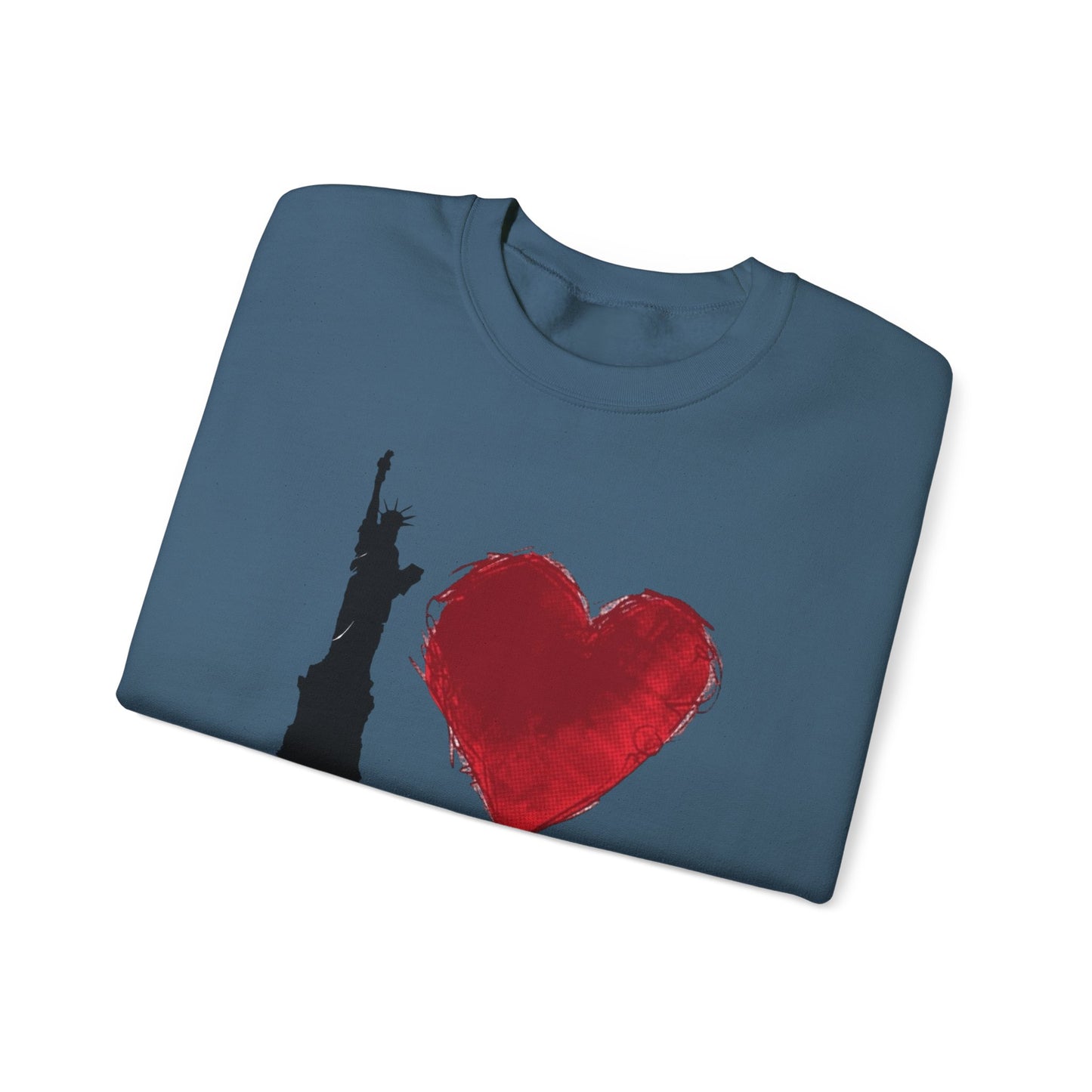 I Love NY Graphic Sweater NEW Unisex Heavy Blend™ Crewneck Sweatshirt