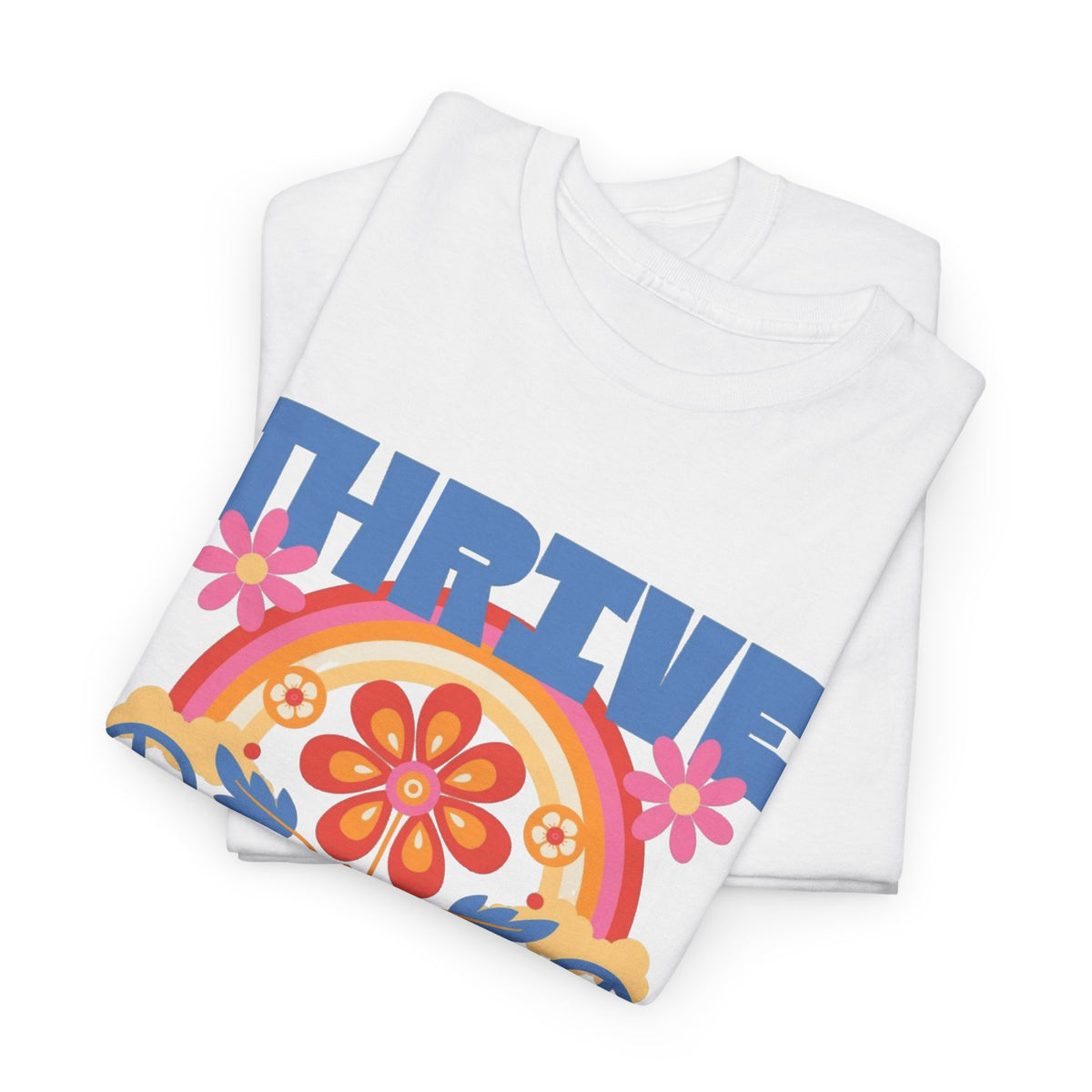 Thrive Wiser Graphic T Shirt Men's Retro Vibes Heavy Cotton Tee