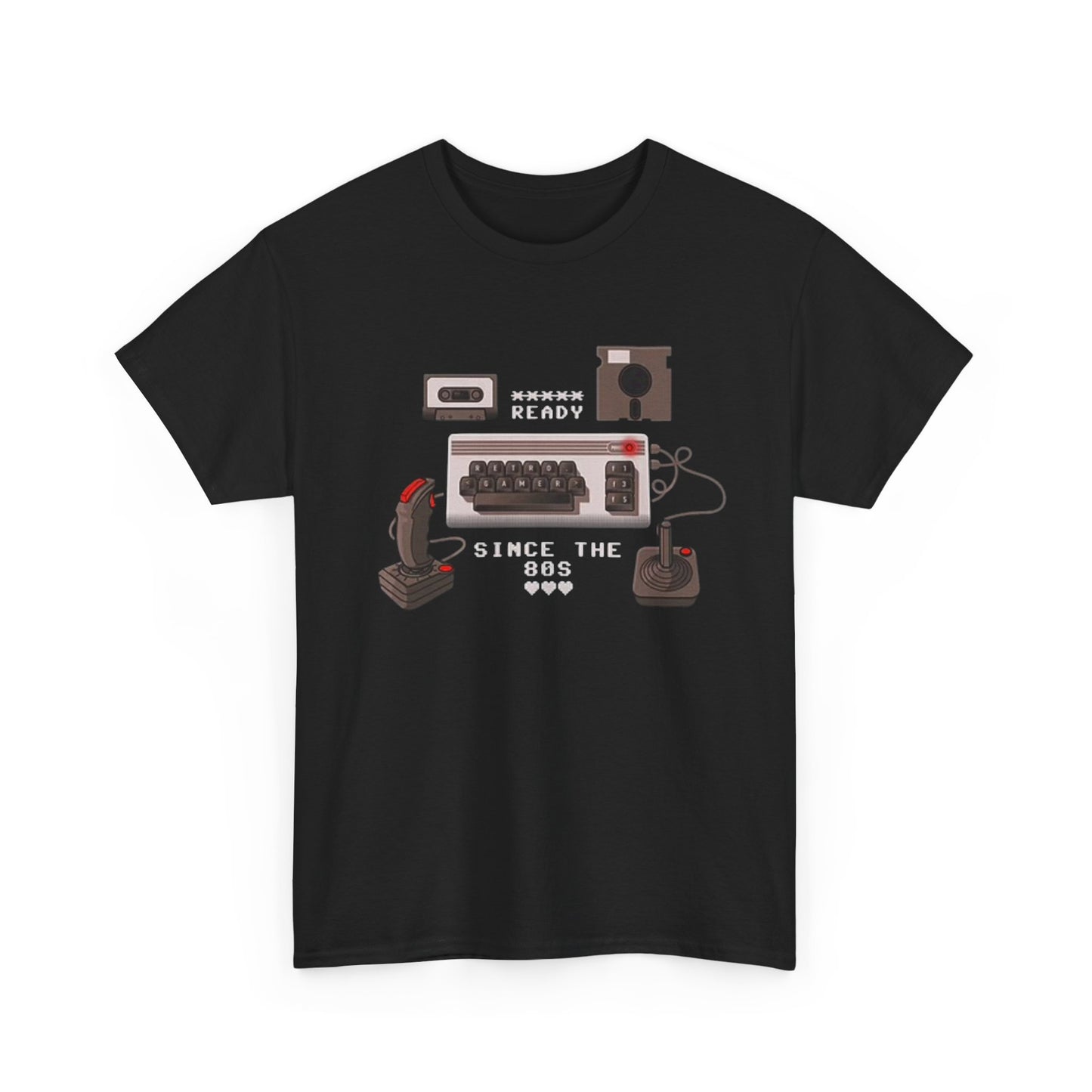 Vintage Gaming Set T Shirt Retro 80s Video Games Unisex Heavy Cotton Tee