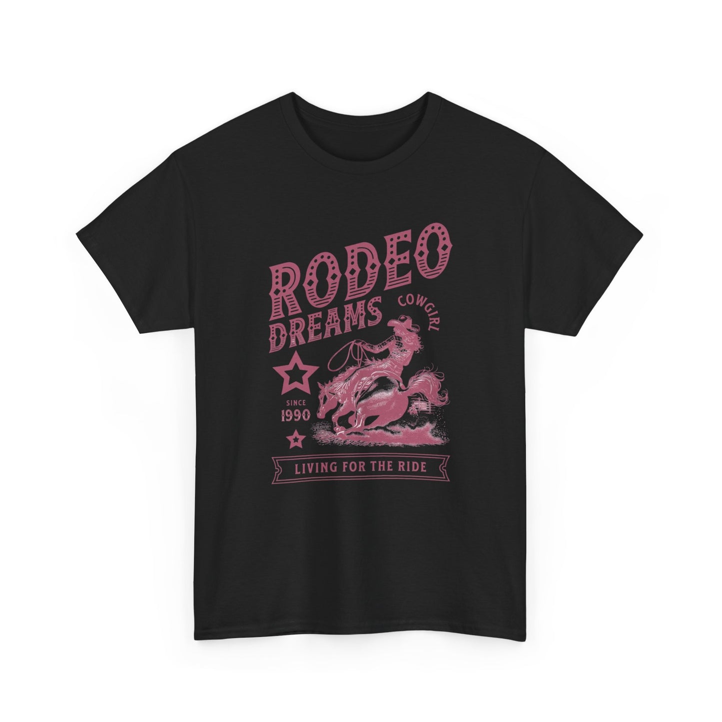 Cowgirl Rodeo Dreams Graphic T Shirt Unisex Heavy Cotton Tee