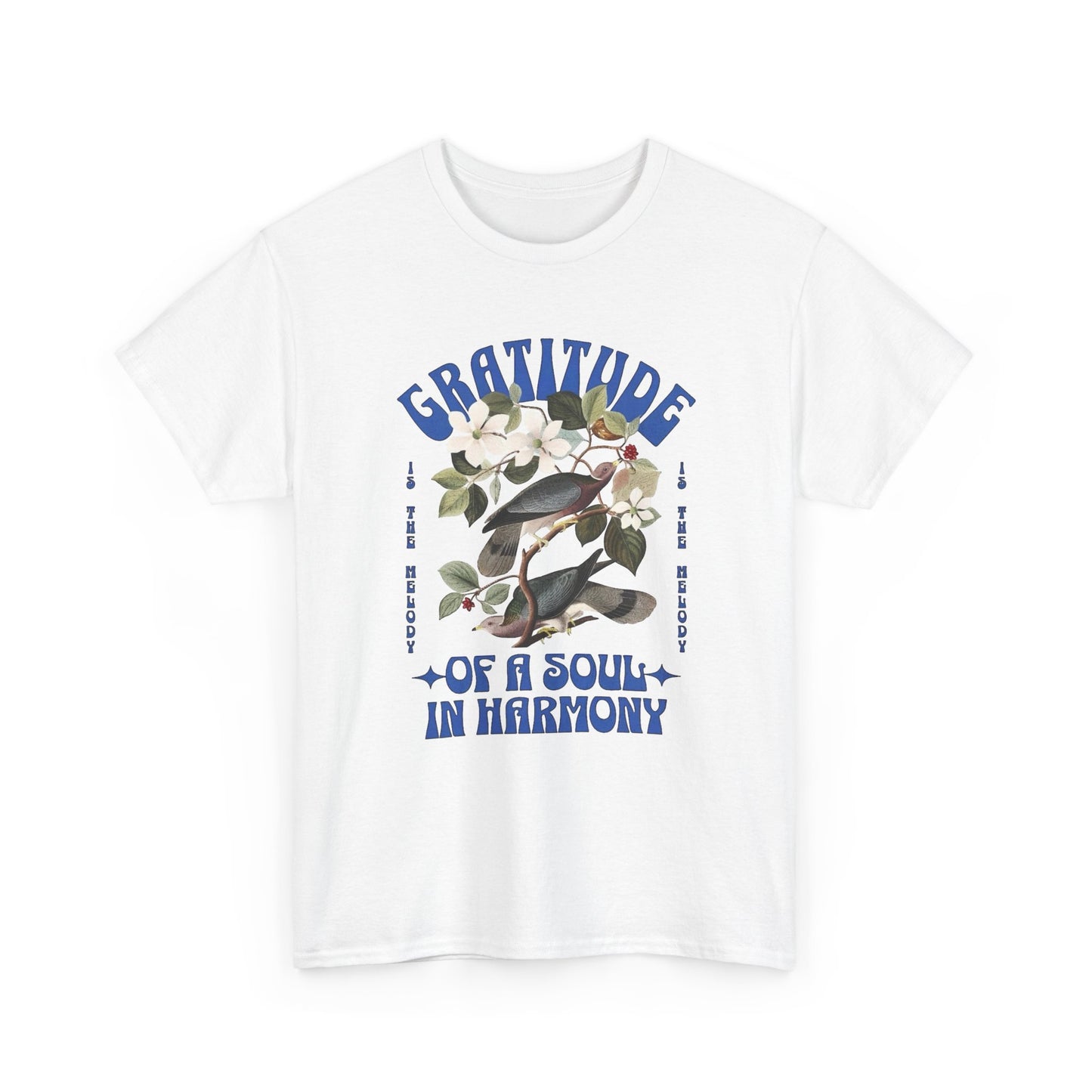 Gratitude Of A Soul And Harmony Graphic T Shirt Unisex Heavy Cotton Tee