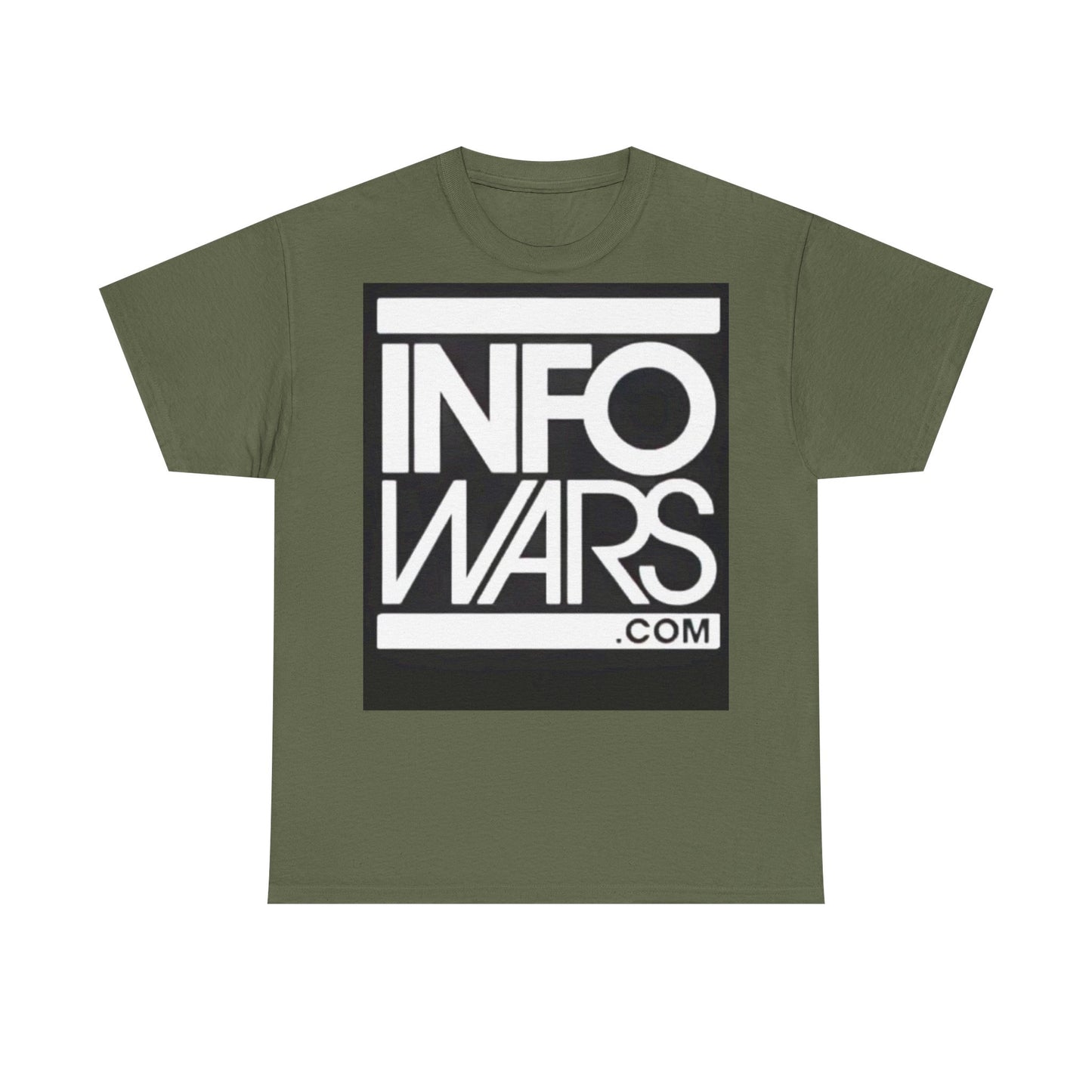 Info Wars Tshirt Alex Jones Rogan American Funny Podcast Unisex Heavy Cotton Tee